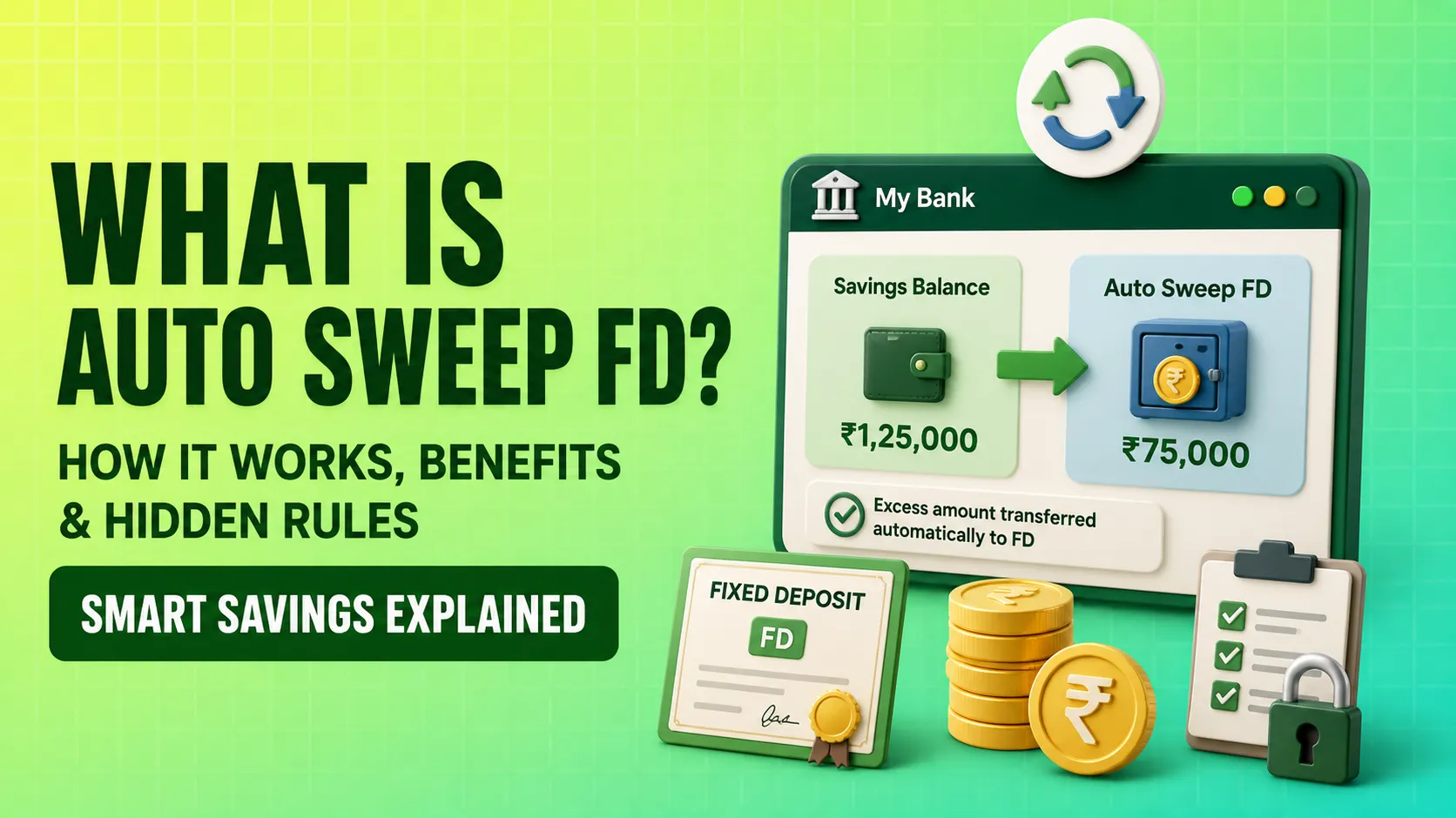 What is Auto Sweep FD How It Works, Benefits & Hidden Rules