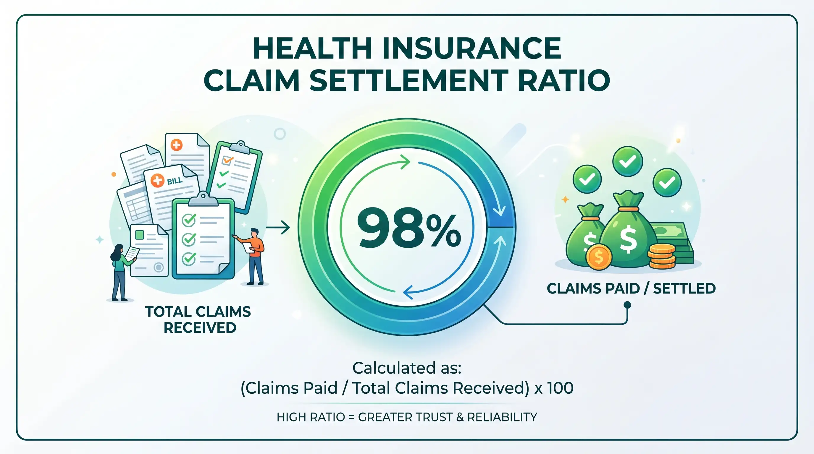 health insurance claim settlement ratio