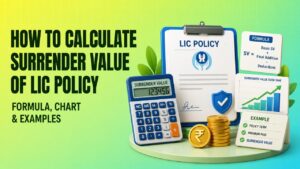 how to calculate surrender value of lic
