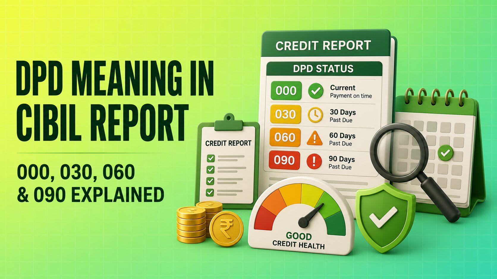 DPD Meaning in CIBIL Report 000, 030, 060 & 090 Explained