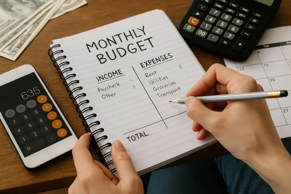 Monthly Budget Checklist