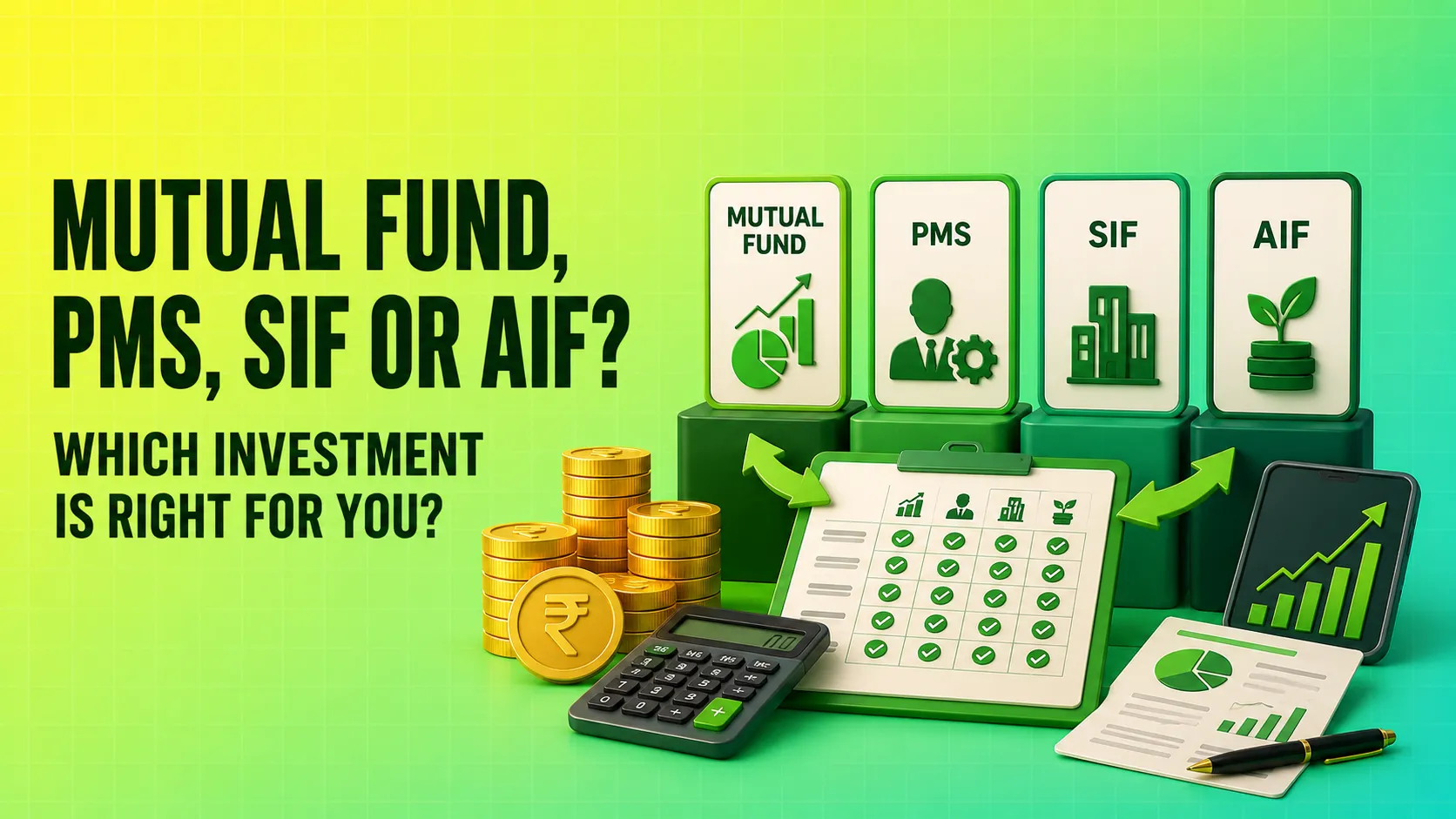 Mutual Fund, PMS, SIF or AIF Which Investment Is Right for You