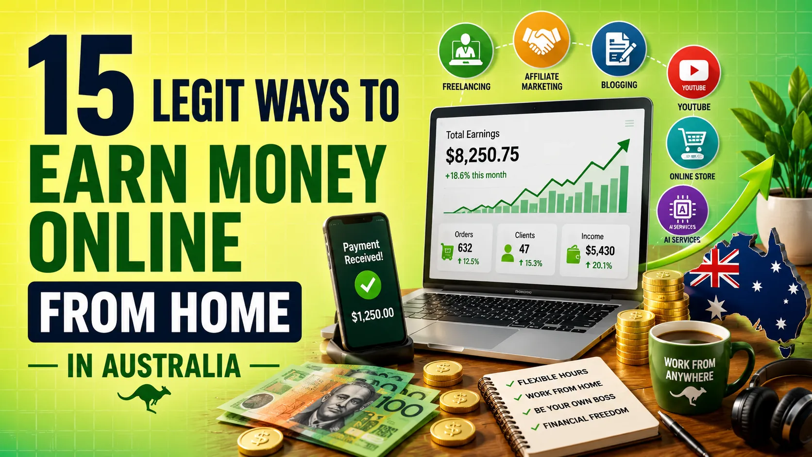 15 Legit Ways to Earn Money Online from Home in Australia