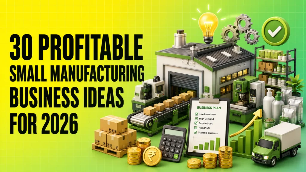 30 Profitable Small Manufacturing Business Ideas You Can Start in 2026