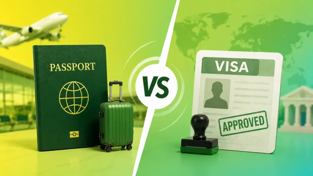 Difference Between Passport and Visa
