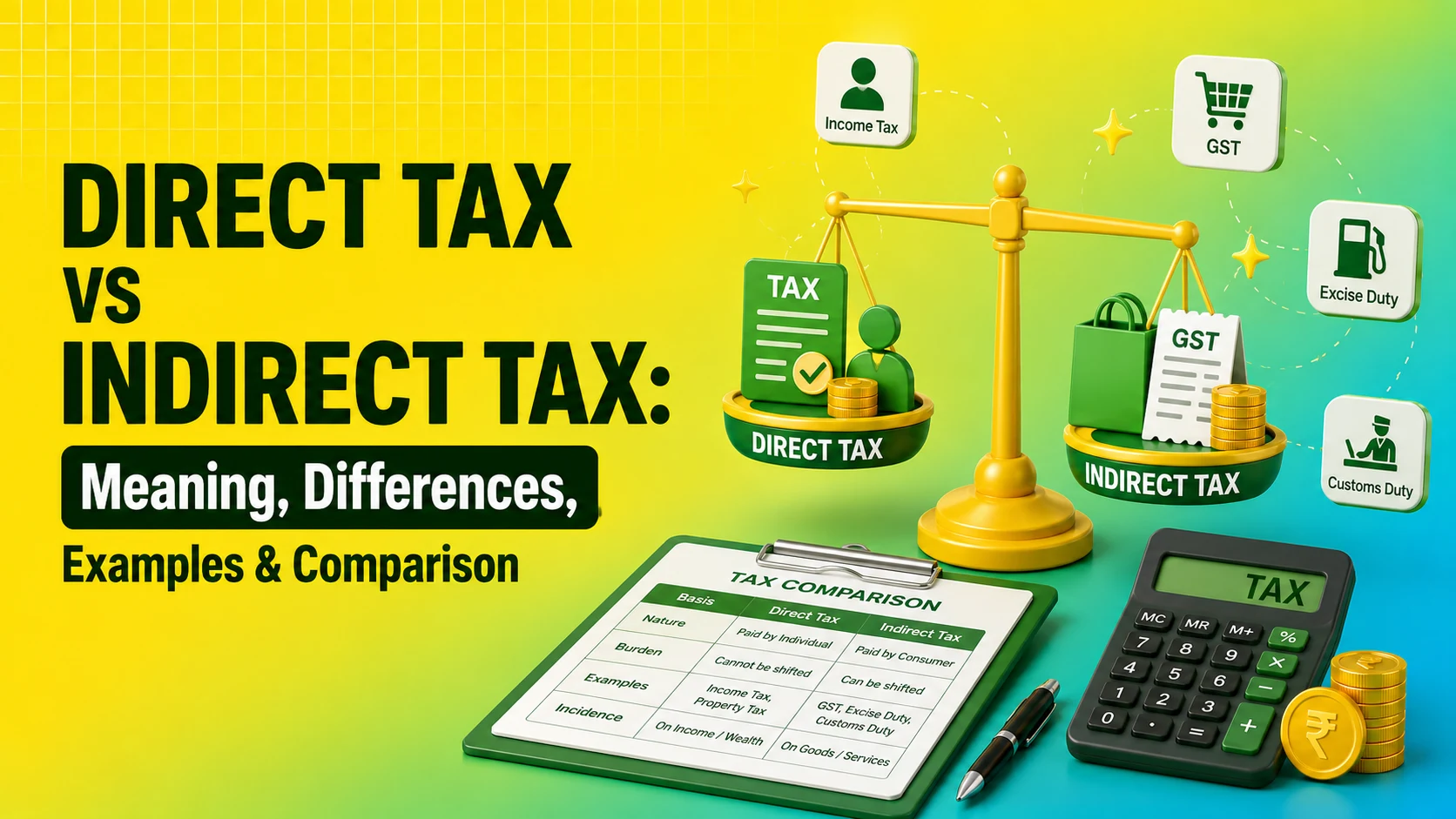 Direct Tax vs Indirect Tax