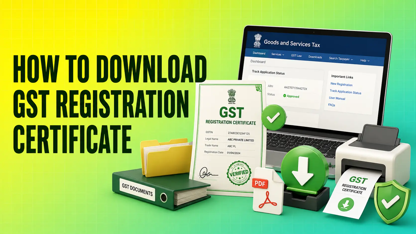 How to Download GST Registration Certificate