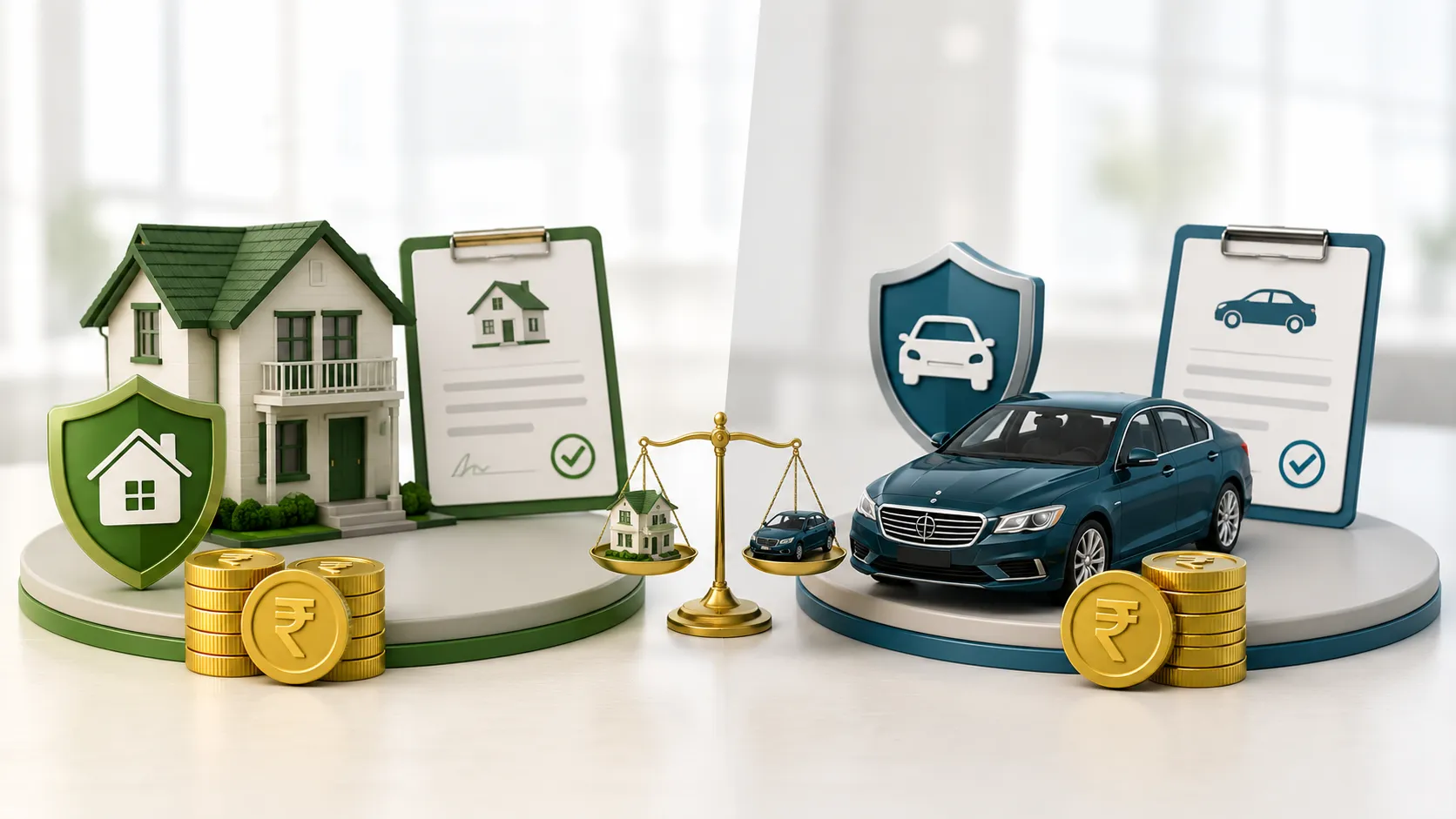 Mortgage vs Collateral Simple Example