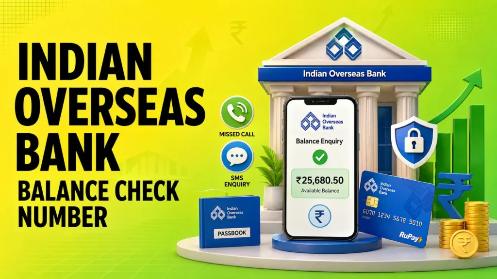 Indian Overseas Bank Balance Check Number