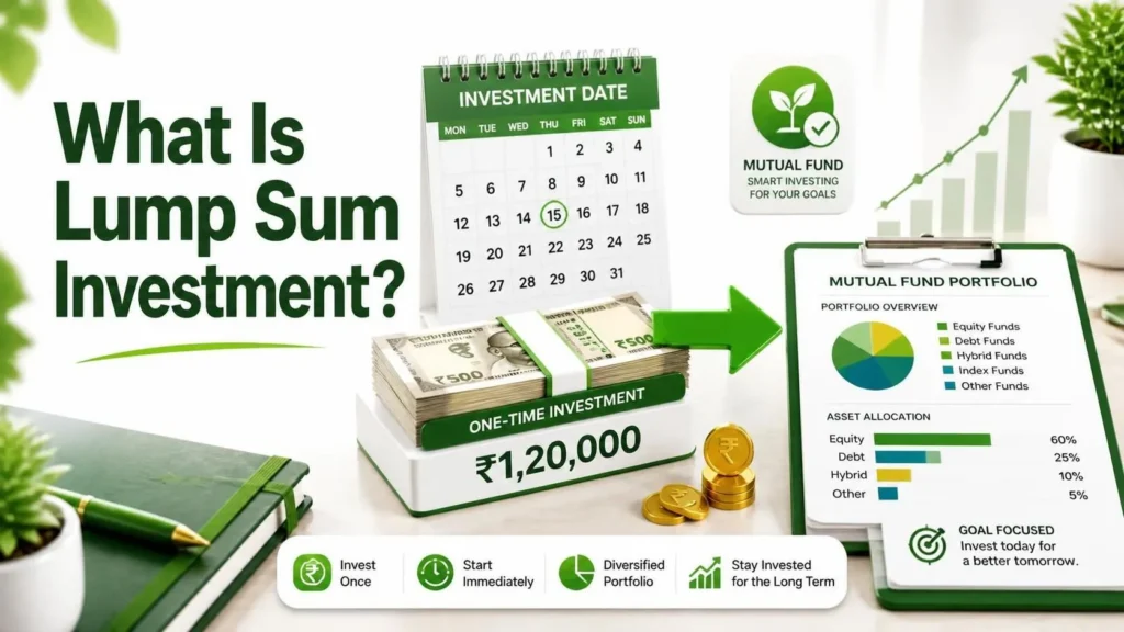 One-time lump sum investment in a mutual fund
