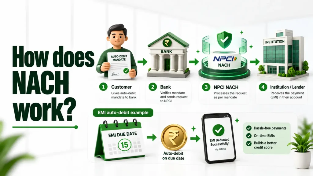 how NACH works in banking India