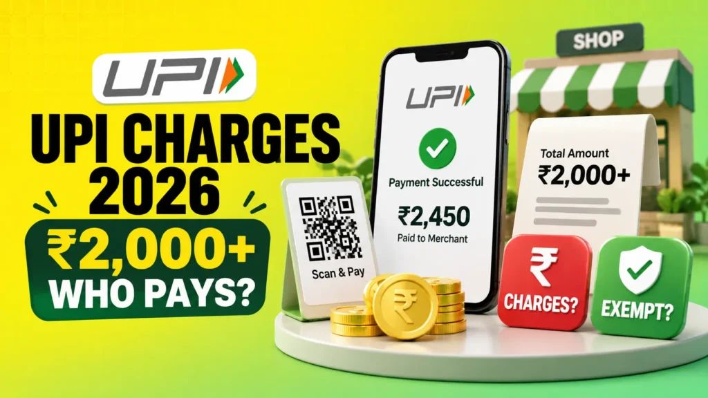 UPI Charges 2026 Who Pays Above ₹2,000 and Who Is Exempt