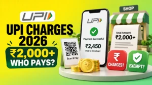 UPI Charges 2026 Who Pays Above ₹2,000 and Who Is Exempt