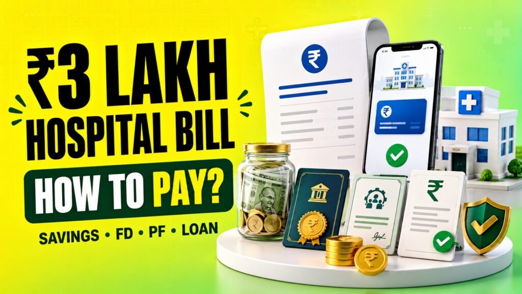 How to Pay a ₹3 Lakh Hospital Bill Savings, FD, PF or Loan