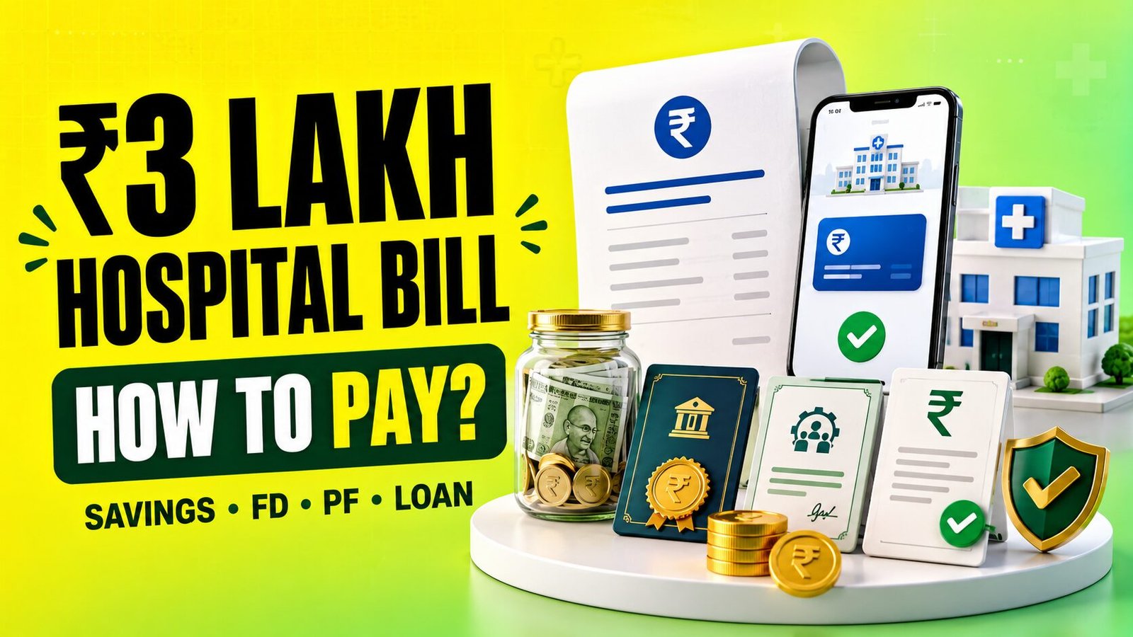 How to Pay a ₹3 Lakh Hospital Bill Savings, FD, PF or Loan